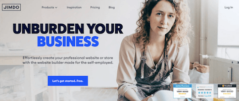 Jimdo landing page Jimdo landing page